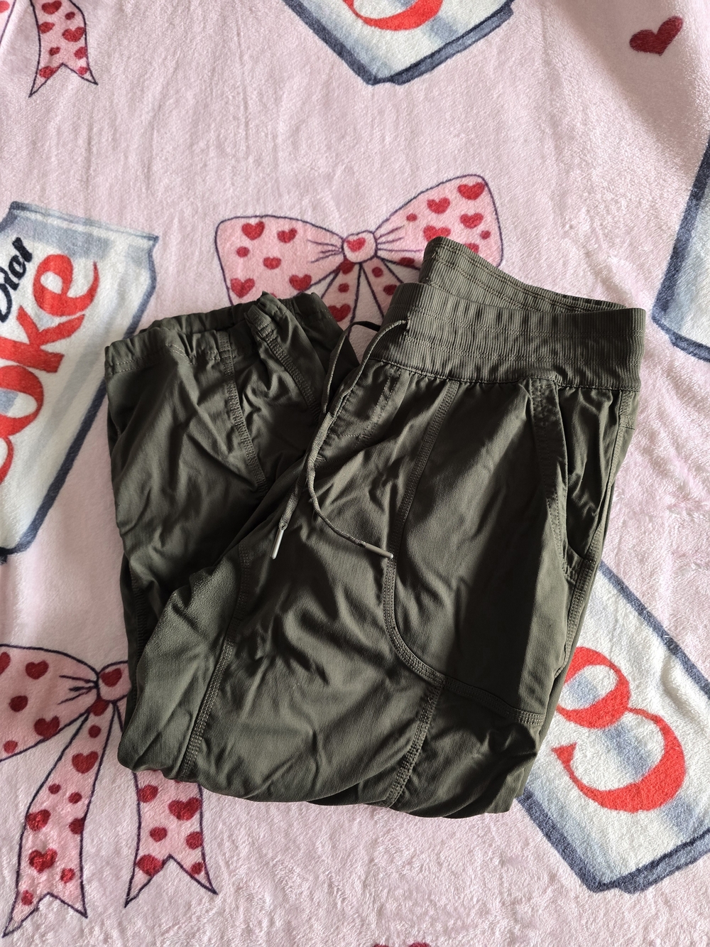 North Face Womens Olive Green Joggers